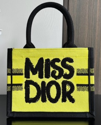 Small Dior Book Tote Two-Tone Green and Blue Miss Miss Dior Graffiti Embroidery M1265Z Small Dior Book Tote Two-Tone Green and Blue Miss Miss Dior Graffiti Embroidery M1265Z