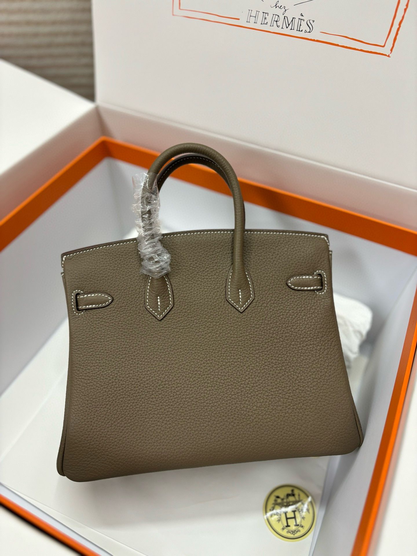 Hermes Birkin 40CM Original Togo Leather Bag 70659 Elephant Gray Hermes Birkin 40CM Original Togo Leather Bag 70659 Elephant Gray
