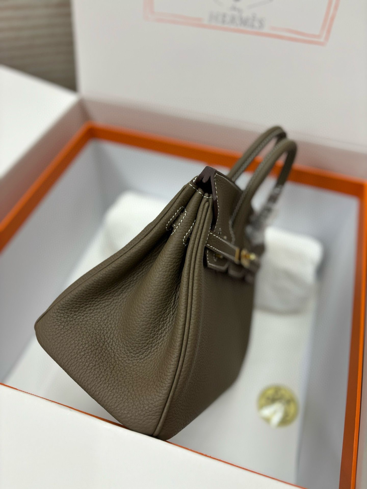 Hermes Birkin 40CM Original Togo Leather Bag 70659 Elephant Gray Hermes Birkin 40CM Original Togo Leather Bag 70659 Elephant Gray