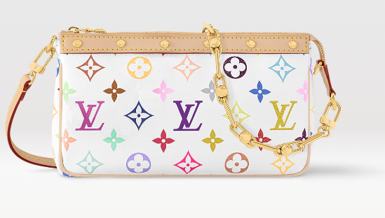 Louis Vuitton LV x TM Pochette Accessoires M13404 white Louis Vuitton LV x TM Pochette Accessoires M13404 white