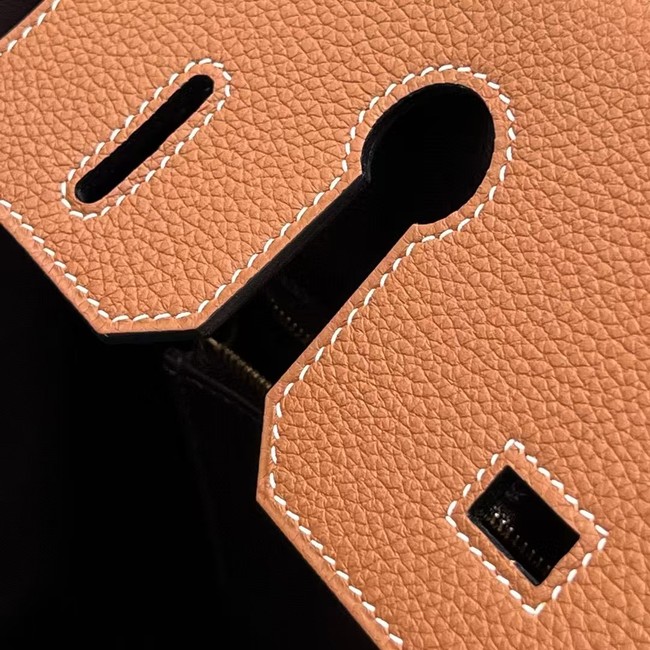 Hermes Birkin Tote Bag Original Togo Leather 6635 camel&coffce