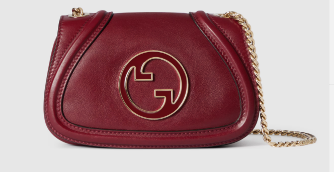GUCCI BLONDIE SMALL SHOULDER BAG 815711 Rosso Ancora red GUCCI BLONDIE SMALL SHOULDER BAG 815711 Rosso Ancora red