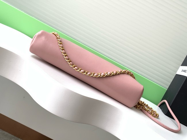 CHANEL 31 MINI SHOPPING BAG Suede Calfskin AS4133 pink