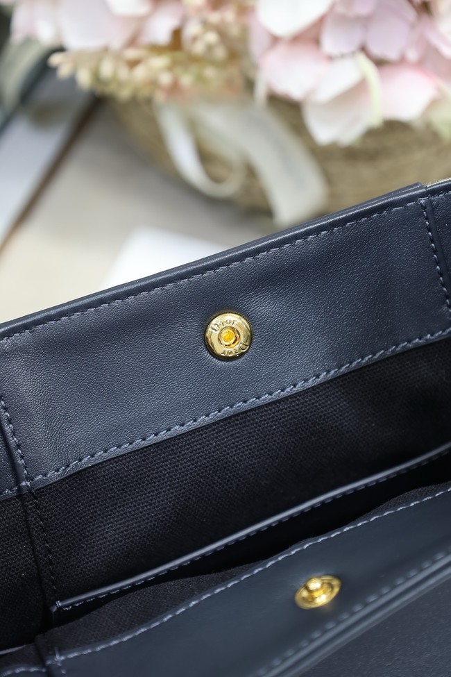 Dior Blue Dior Oblique Jacquard and Smooth Calfskin M2841USKU