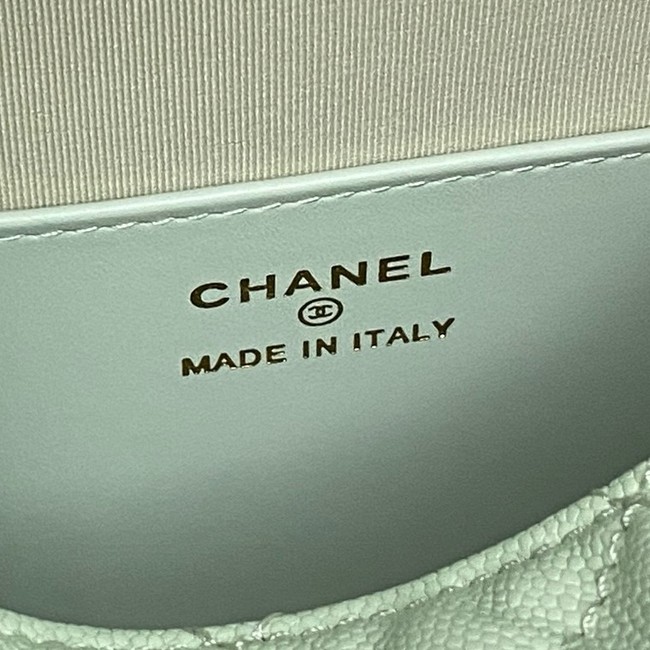 Chanel CLUTCH WITH CHAIN AP4591 light green