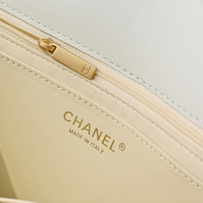 Chanel SMALL FLAP BAG WITH TOP HANDLE AS5467 WHITE