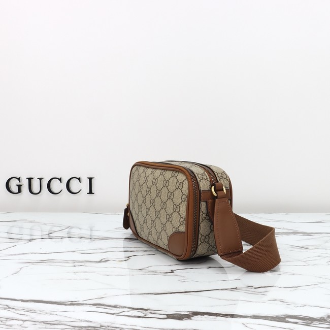 GUCCI GG Emblem mini crossbody bag 821217 brown