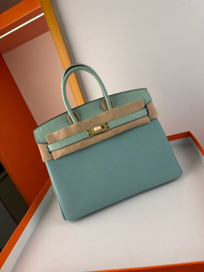 Hermes Birkin Bag Leather Nile crocodile&togo HBK2530-1