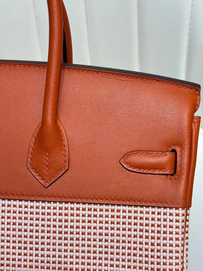 Hermes Birkin Bag togo Leather&Canvas 77886-1 