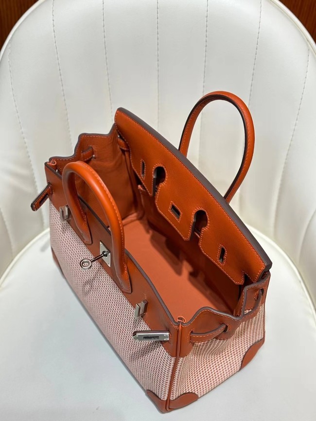 Hermes Birkin Bag togo Leather&Canvas 77886-1 