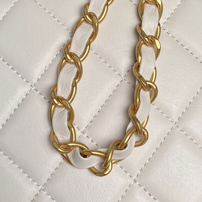 Chanel Mini Bowling Bag AS5572 white