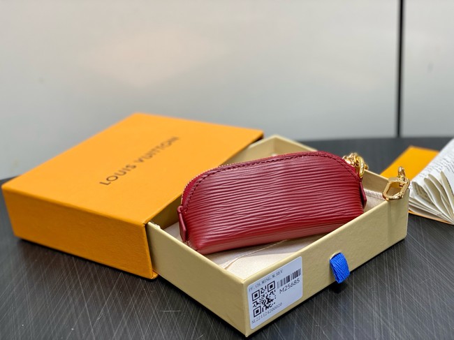 Louis Vuitton NEW Cosmetic Lipstick Pouch M25694 burgundy