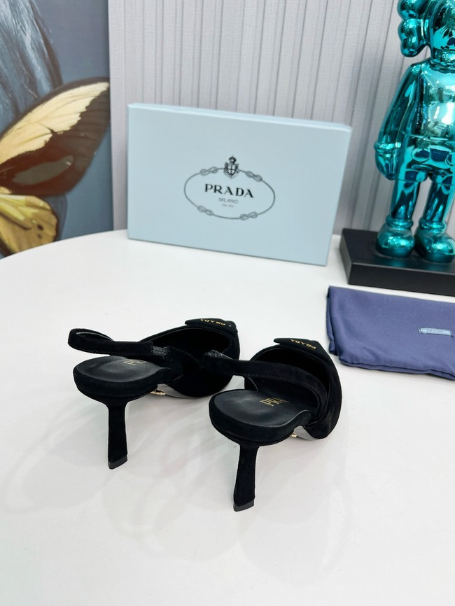 Prada leather slingback pumps 45086-3