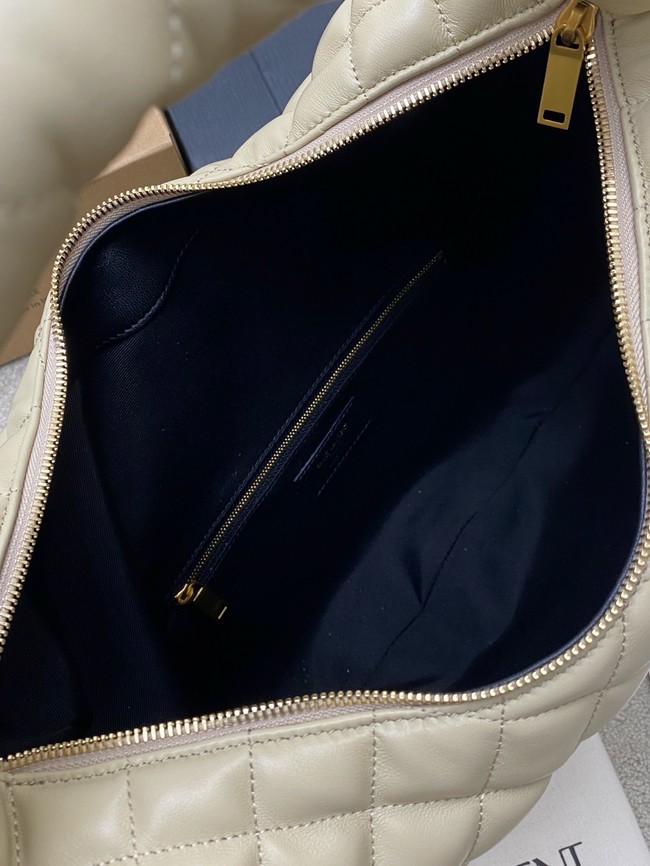 Yves Saint Laurent ICARE hobo in quilted nappa 858160 BLANC VINTAGE