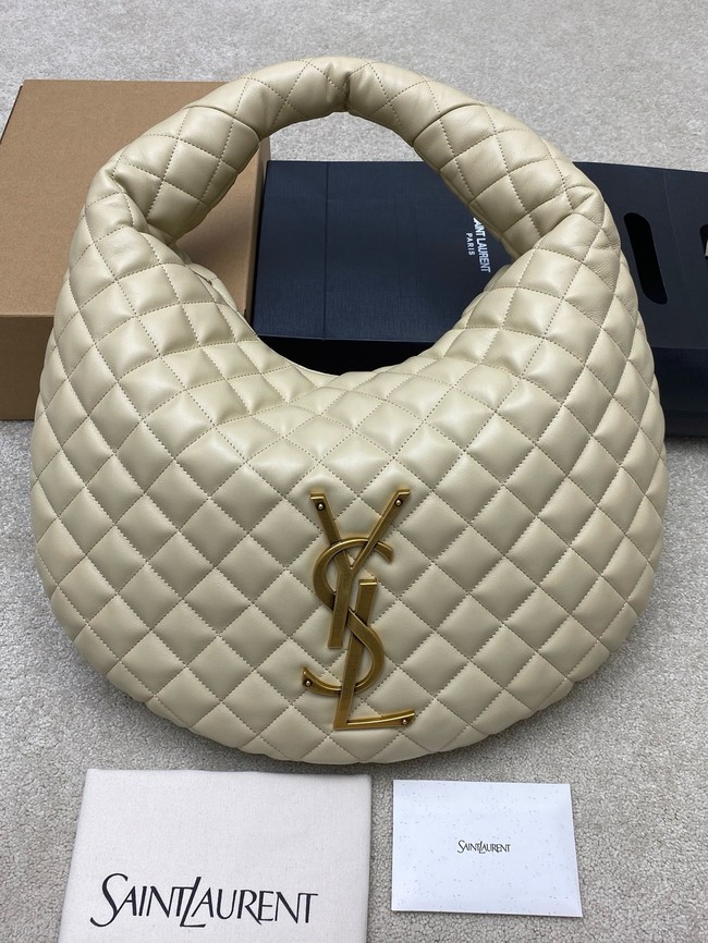 Yves Saint Laurent ICARE hobo in quilted nappa 858160 BLANC VINTAGE