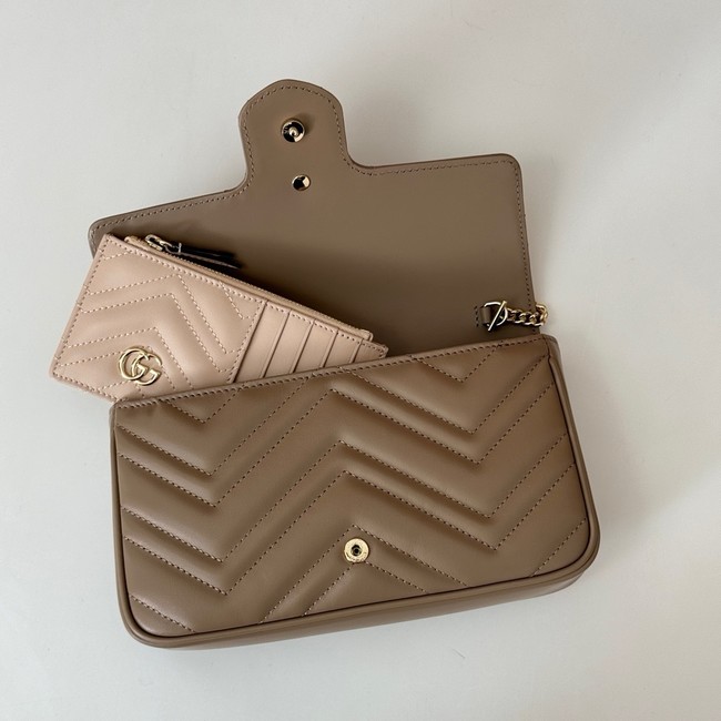 Gucci GG Marmont small shoulder bag 751526 Dusty pink
