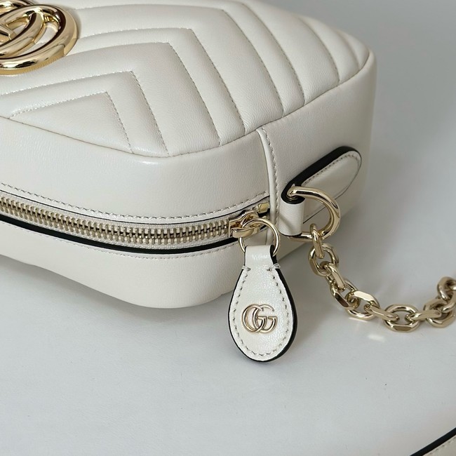 Gucci GG Marmont small camera bag 855273 white