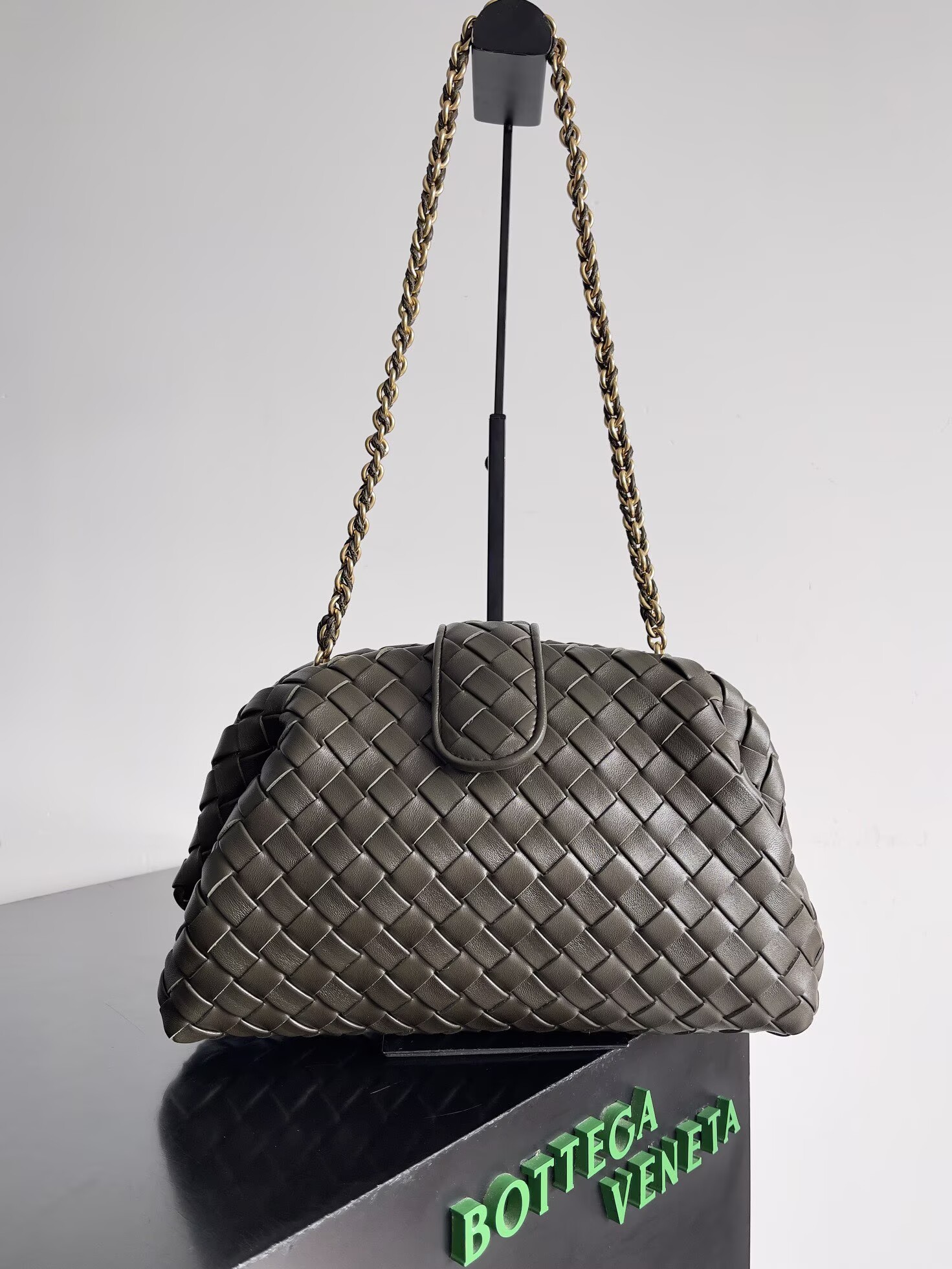 Bottega Veneta Lauren 1980 785807 Khaki Green