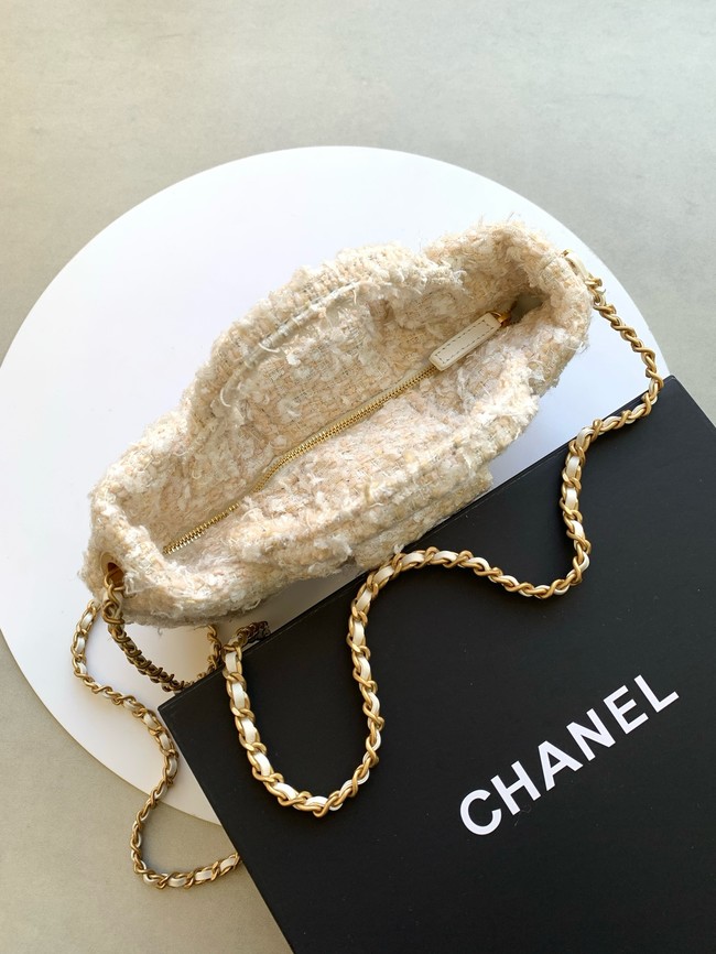 Chanel Bow Bag AS5851 Beige & White