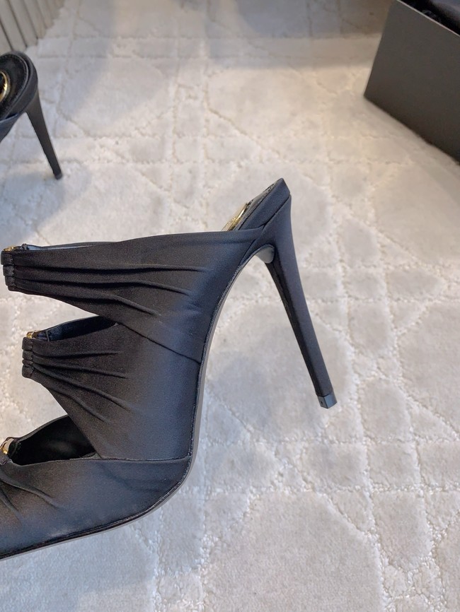 Saint Laurent EMILIE mules in satin crepe G1097-4