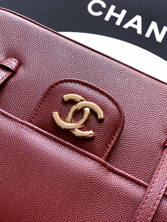 CHANEL Small Flap Bag AS6130 burgundy