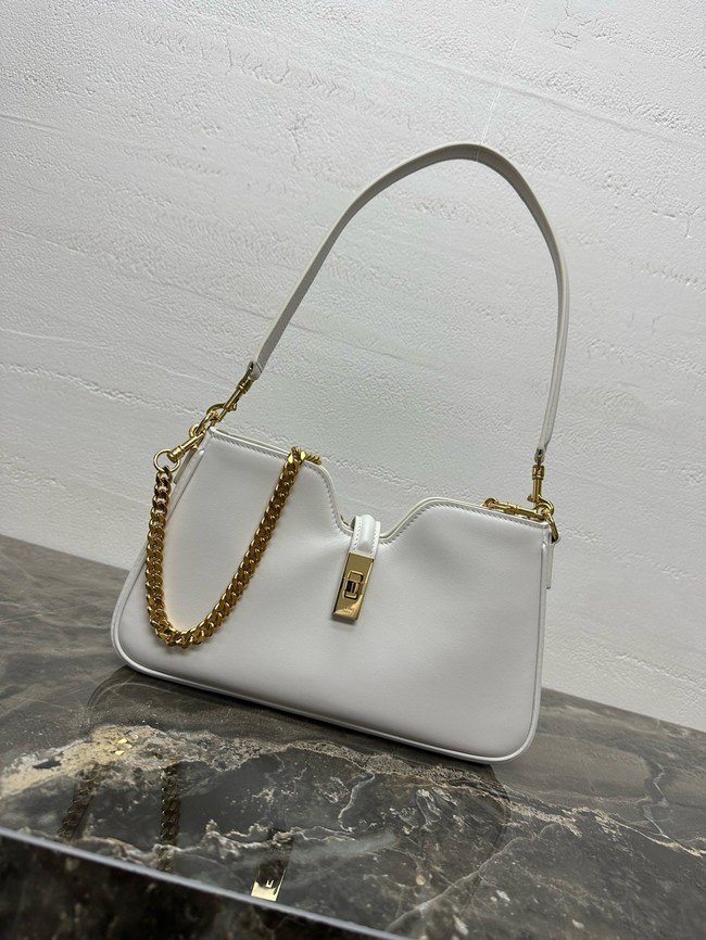 Celine SHOULDER CAMILLE 16 SOFT IN SMOOTH CALFSKIN 122073 white