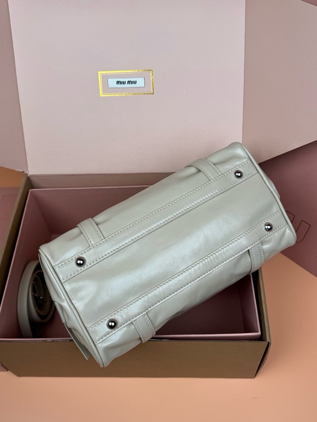 MIU MIU Original Leather Top Handle Bag 3598 gray