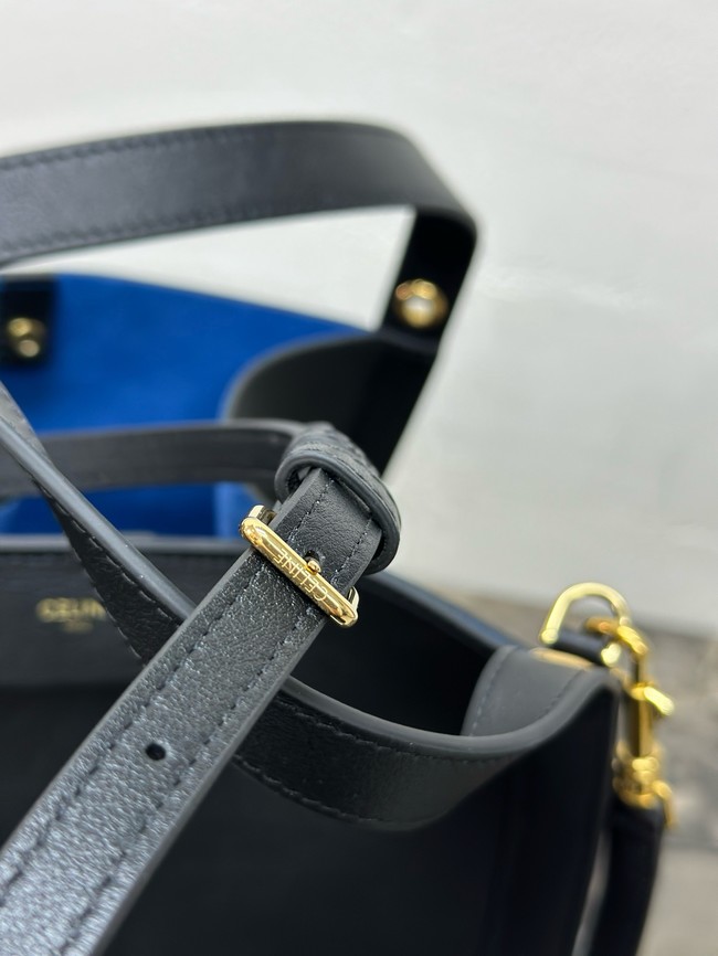 Celine SMALL CUBE BAG IN NATURAL Calfskin 124182 black