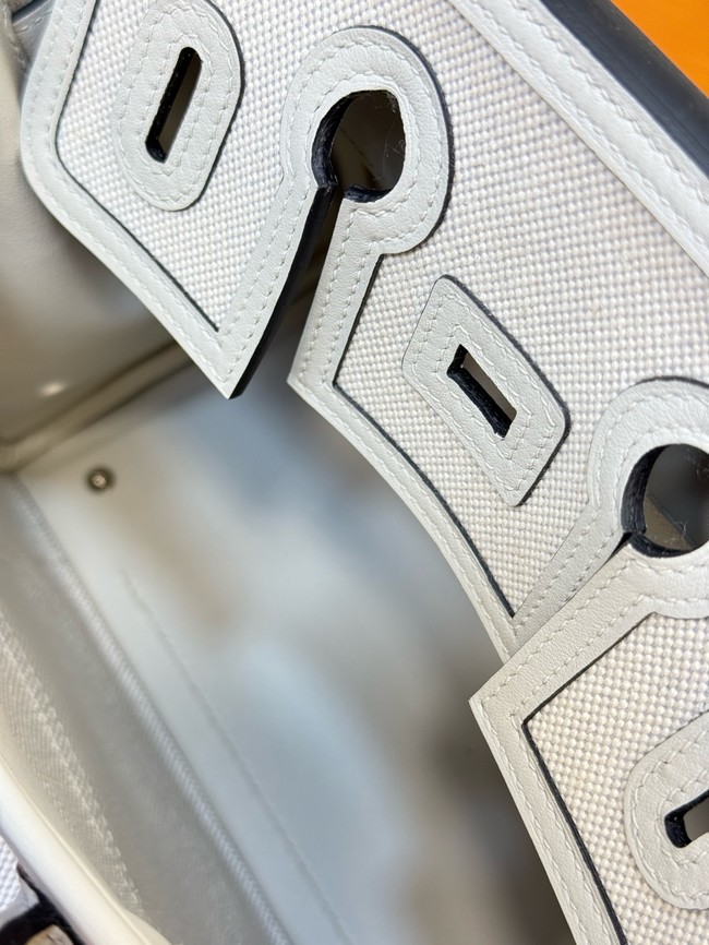 Hermes Birkin Toile & Cuir H6987-8