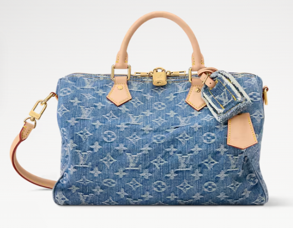 Louis Vuitton NEW Speedy Soft 30 M14430 Blue Denim Louis Vuitton NEW Speedy Soft 30 M14430 Blue Denim