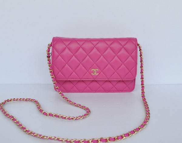 New Color Chanel A33814 Rosy Sheepskin Leather Flap Bag Gold
