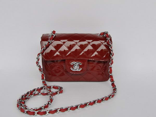 buy Cheap Chanel Classic mini Flap Bag 1115 Bordeaux Patent Silver Hardware buy Cheap Chanel Classic mini Flap Bag 1115 Bordeaux Patent Silver Hardware