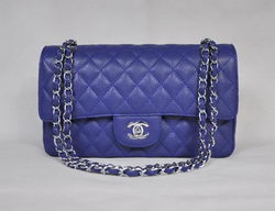 Chanel 2.55 Quilted Flap Bag 1112 Blue with Silver Hardware Chanel 2.55 Quilted Flap Bag 1112 Blue with Silver Hardware