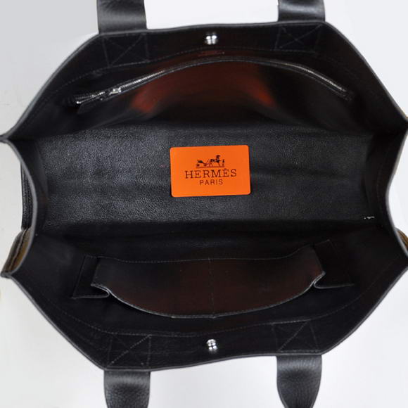 Hermes Briefcase 40CM Clemence Leather Bag Black Hermes Briefcase 40CM Clemence Leather Bag Black