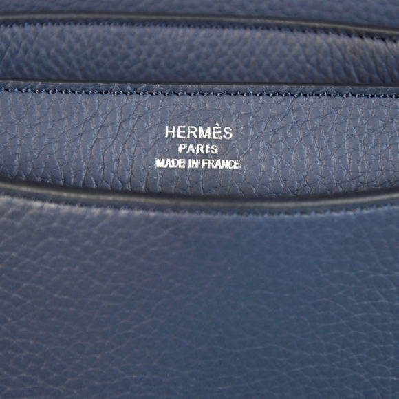 Hermes Sac Depeche 38cm Briefcase Clemence Dark Blue Hermes Sac Depeche 38cm Briefcase Clemence Dark Blue