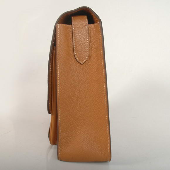 Hermes Steve 35CM Messenger Bag Clemence Leather Camel Hermes Steve 35CM Messenger Bag Clemence Leather Camel