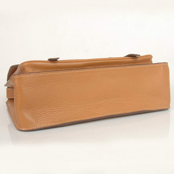 Hermes Steve 35CM Messenger Bag Clemence Leather Camel Hermes Steve 35CM Messenger Bag Clemence Leather Camel