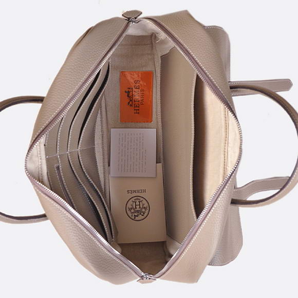 Hermes Steve 38CM Travel Bag Clemence Leather Grey Hermes Steve 38CM Travel Bag Clemence Leather Grey