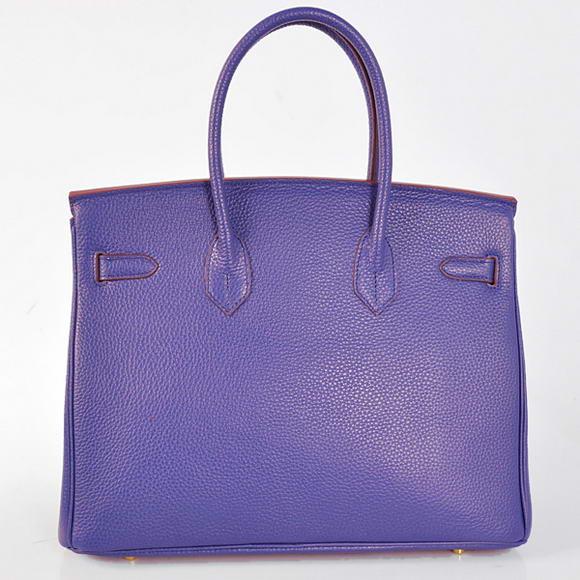 Hermes Birkin 35CM Tote Bags Togo Leather Blue Golden Hermes Birkin 35CM Tote Bags Togo Leather Blue Golden