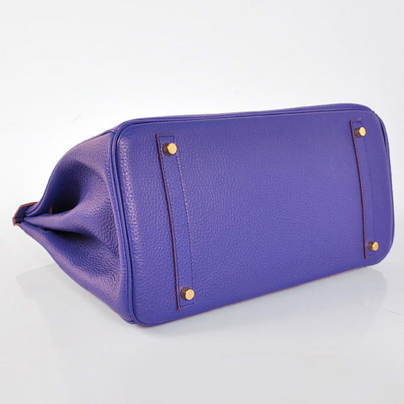 Hermes Birkin 35CM Tote Bags Togo Leather Blue Golden Hermes Birkin 35CM Tote Bags Togo Leather Blue Golden