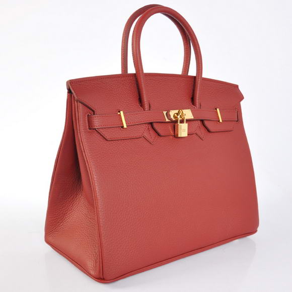 Hermes Birkin 35CM Tote Bags Togo Leather Bordeaux Golden Hermes Birkin 35CM Tote Bags Togo Leather Bordeaux Golden