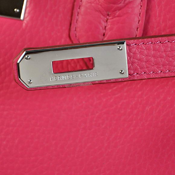 Hermes Birkin 35CM Tote Bags Togo Leather Peach Silver