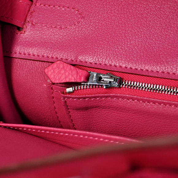 Hermes Birkin 35CM Tote Bags Togo Leather Peach Silver