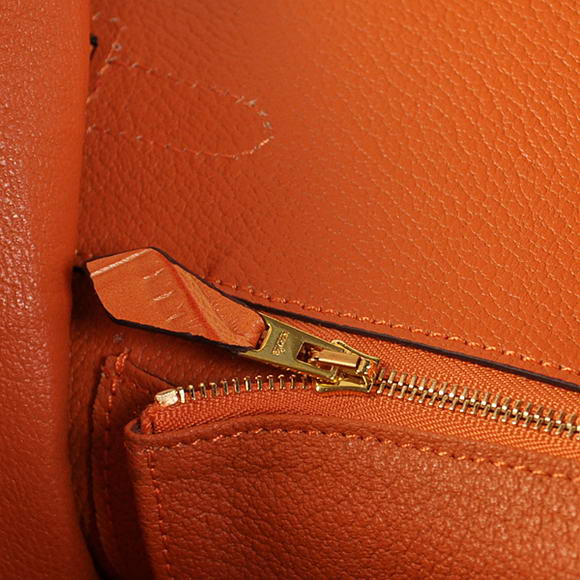 Hermes Birkin 35CM Tote Bags Crocodile Togo Leather Orange Golden Hermes Birkin 35CM Tote Bags Crocodile Togo Leather Orange Golden