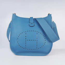 Hermes Cowhide Evelyne Messenger Bag 6309 Blue Hermes Cowhide Evelyne Messenger Bag 6309 Blue