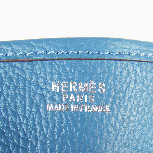 Hermes Cowhide Evelyne Messenger Bag 6309 Blue Hermes Cowhide Evelyne Messenger Bag 6309 Blue