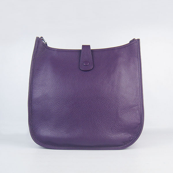 Hermes Cowhide Evelyne Messenger Bag 6309 Purple Hermes Cowhide Evelyne Messenger Bag 6309 Purple