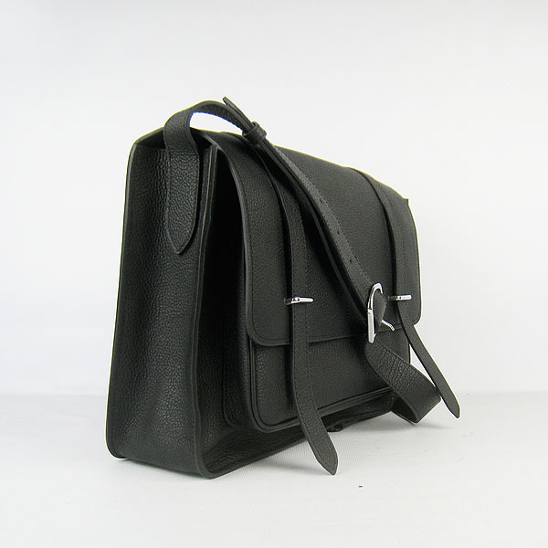 Hermes Jypsiere Togo Leather Messenger Bag H2810 Black Hermes Jypsiere Togo Leather Messenger Bag H2810 Black