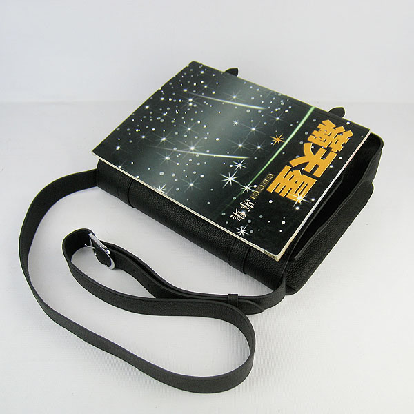 Hermes Jypsiere Togo Leather Messenger Bag H2810 Black Hermes Jypsiere Togo Leather Messenger Bag H2810 Black