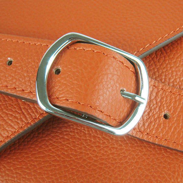 Hermes Jypsiere Togo Leather Messenger Bag H2810 Orange Hermes Jypsiere Togo Leather Messenger Bag H2810 Orange